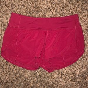 Lululemon Speed Up shorts